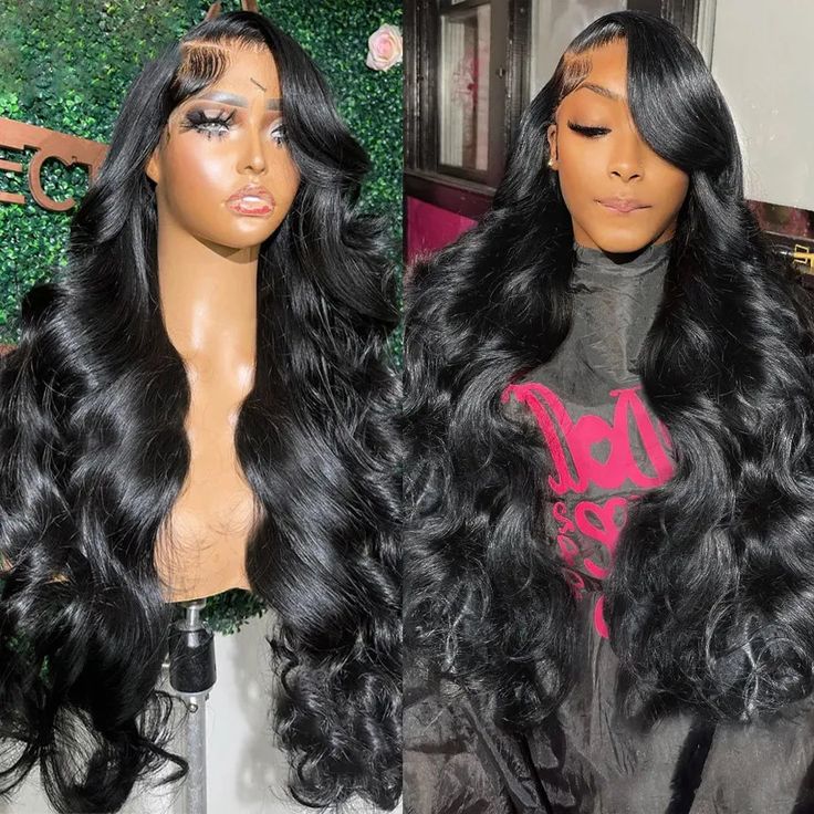 QVR Body Wave Wigs Virgin Hair Wavy Wigs Pre Plucked With Baby Hair 13x6 Lace Glueless Wig 250% Density - Image 3