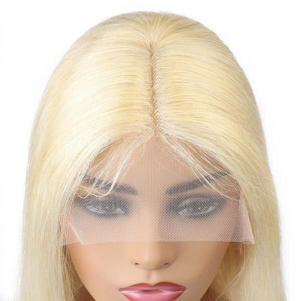 613 Blonde Color Transparent 13*1 Body Wave Lace Front Wig Human Hair Wigs - Image 5