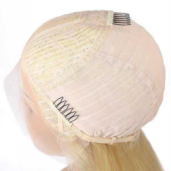 613 Blonde Color Transparent 13*1 Body Wave Lace Front Wig Human Hair Wigs - Image 6