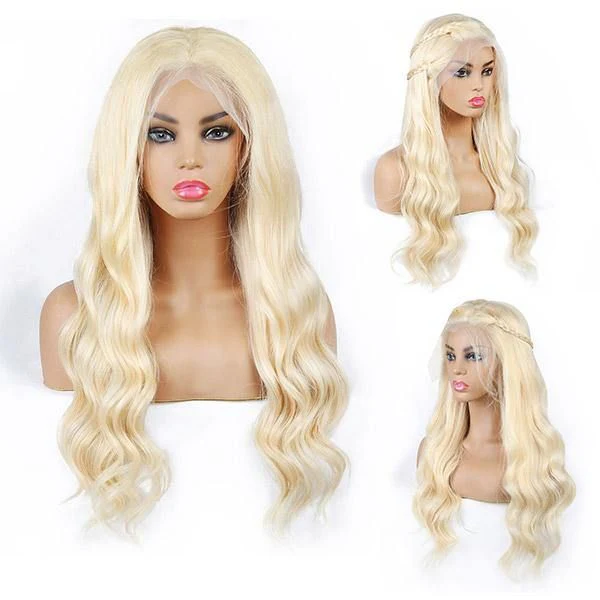613 Human Hair Wig Body Wave Wig Honey Blonde 13x4 HD Lace Front Wigs 30Inch 180% Density - Image 7