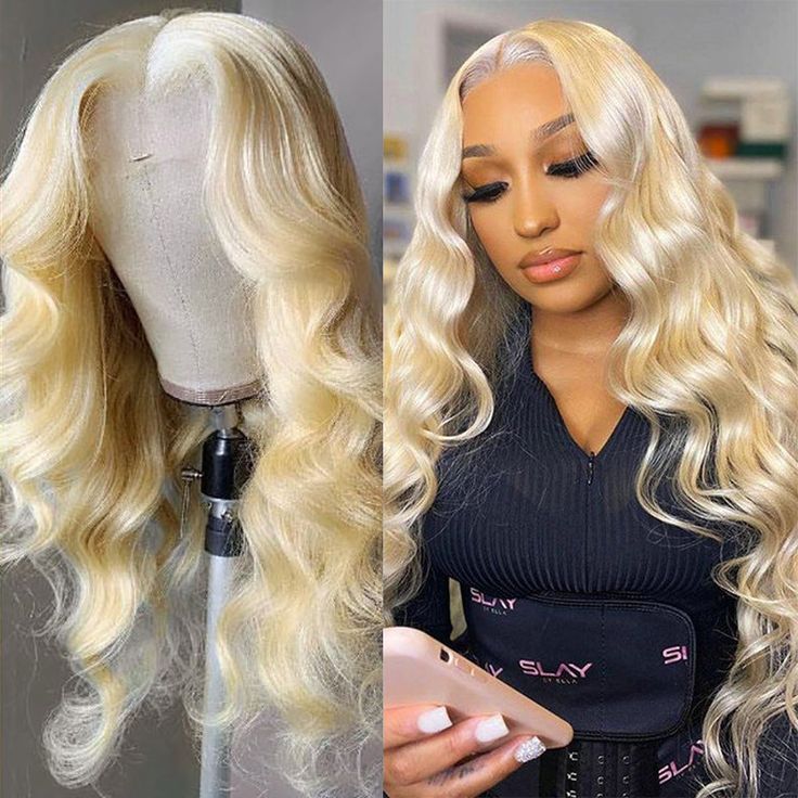 QVR Straight 613 Blonde Lace Part Wig Body Wave Wigs 13x4 Lace Frontal Human Hair Wigs - Image 3