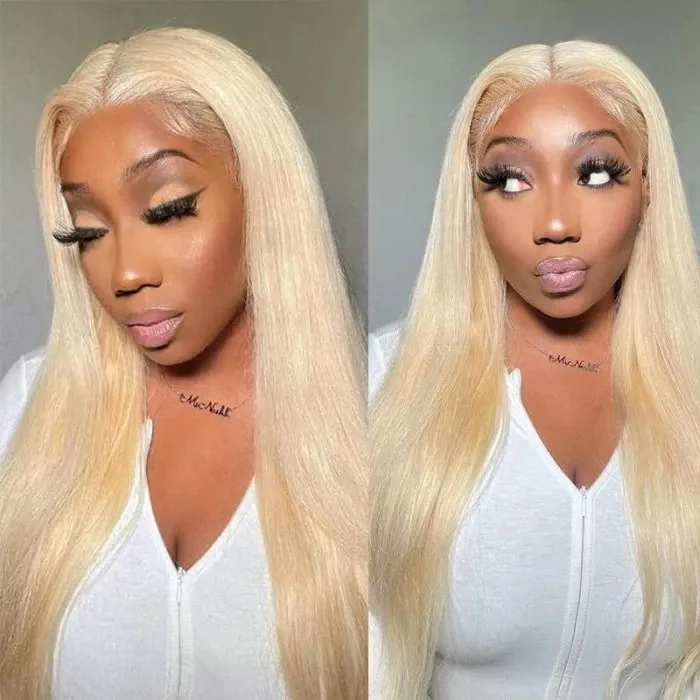 QVR Straight 613 Blonde Lace Part Wig Body Wave Wigs 13x4 Lace Frontal Human Hair Wigs - Image 7