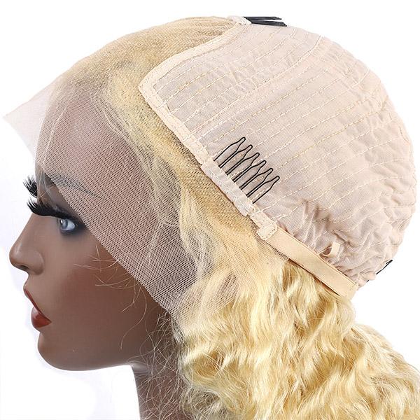 613 Honey Blonde Lace Front Human Hair Wigs 13*4 Deep Wave Lace Front Wig 150% Density - Image 5