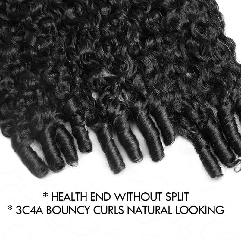 QVR Burmese Curly Hair Bundle With Spiral curls Double Drawn Virgin Human Hair Weave - Image 6