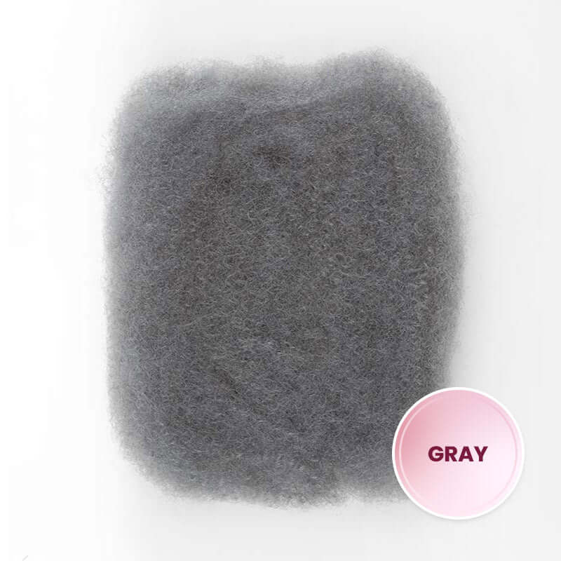 QVR Brazilian Salt Pepper Color Afro Kinky Bulk Human Hair For Braiding Dreadlock Hair - Image 11