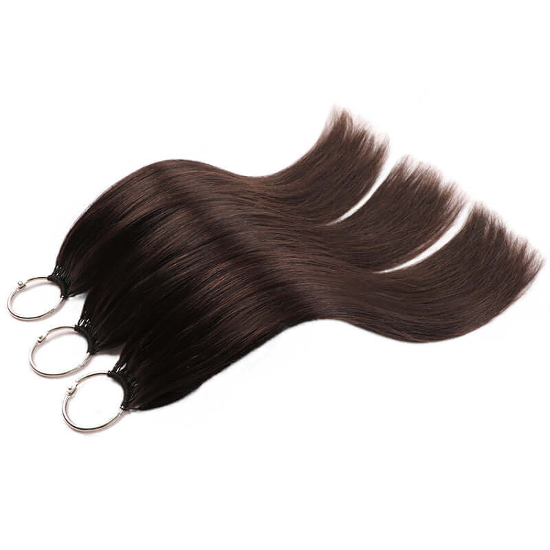 QVR Soft Natural Black Straight Feather Crochet Braid Human Hair Extensions - Image 5