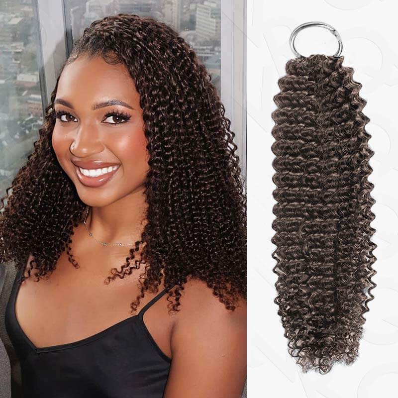 P3G5|Dark Brown Water Wave Miracle Knots Human Hair - Image 16