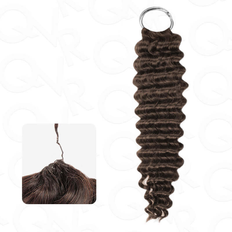 P3G5|Dark Brown Water Wave Miracle Knots Human Hair - Image 14