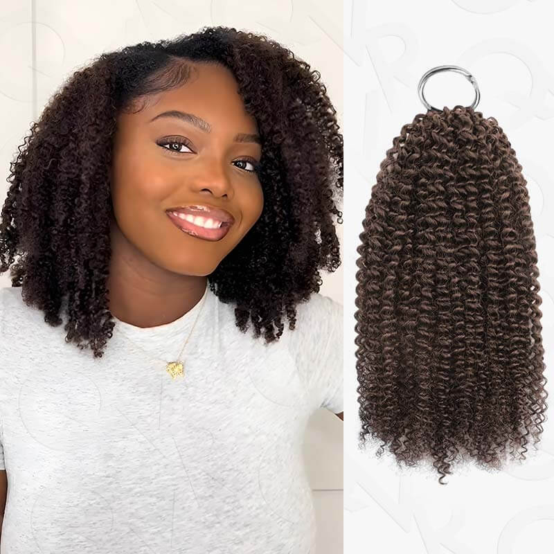 P3G5|Dark Brown Water Wave Miracle Knots Human Hair - Image 12
