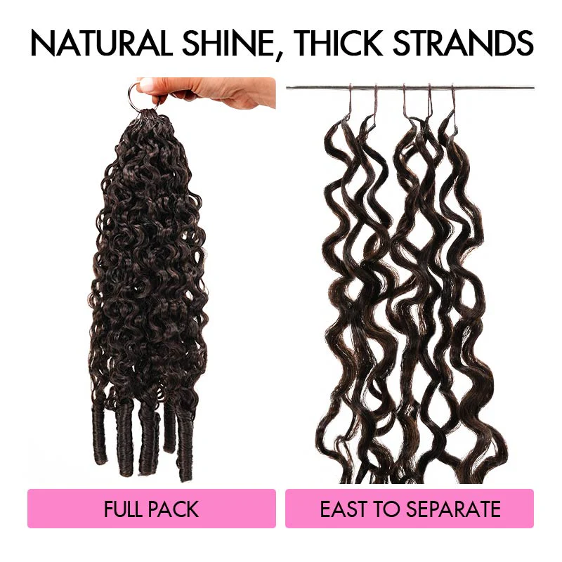 FLASH SALE|Dark Brown #4 Feather Crochet Hair - Image 7