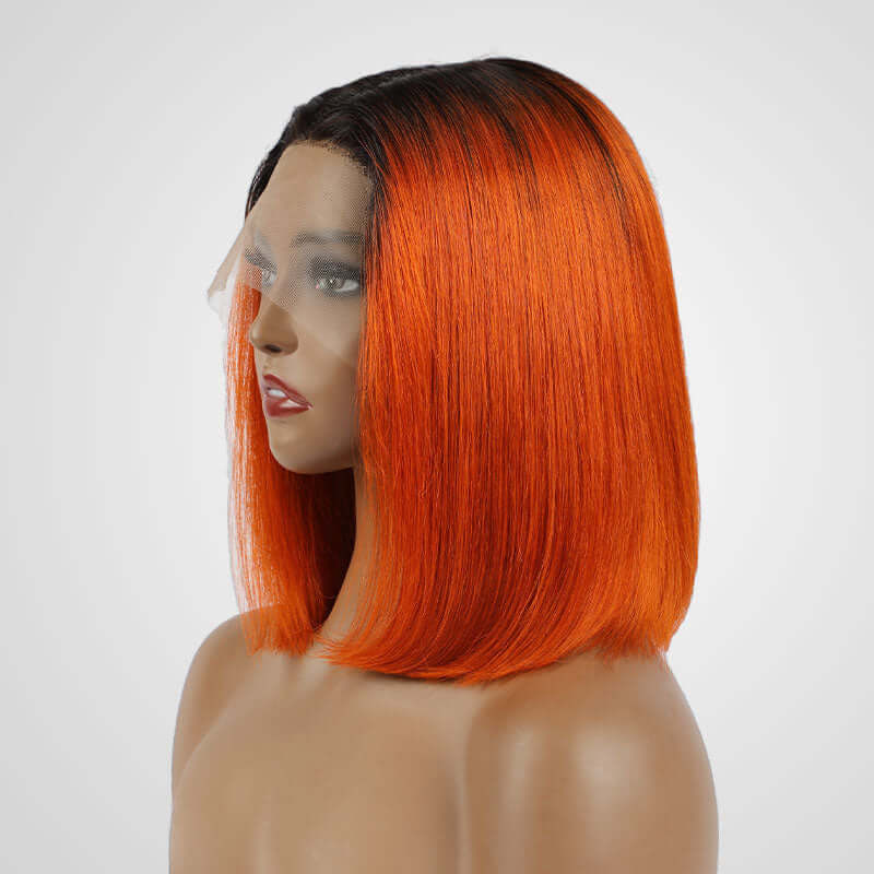 Flash Sale|Ombre 2/Orange Straight T Lace Bob Wig - Image 3