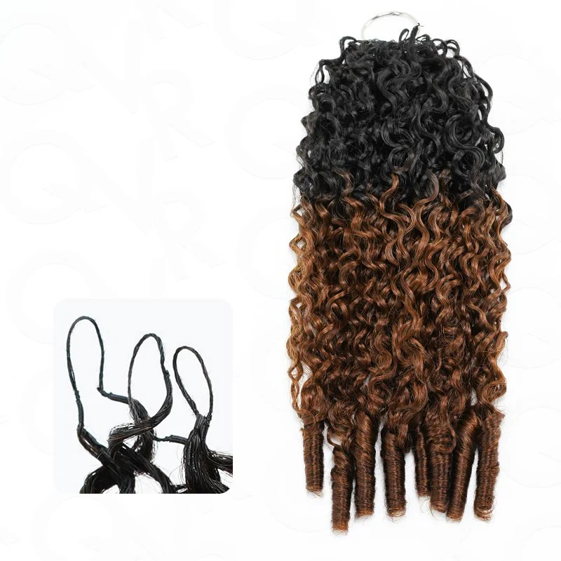 P3G5|Highlight #P4/27 Burmese Curly Feather Crochet Human Hair - Image 14