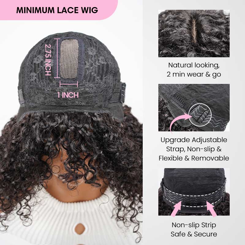 QVR Water Wave Short Pixie Bob Cut Wigs With Bangs For Black Women - Image 10