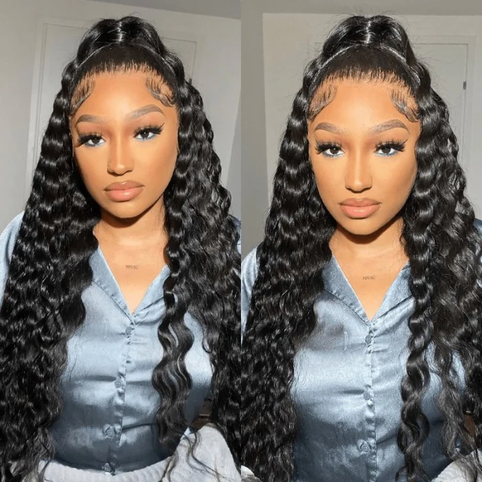 QVR Loose Deep Wave Wig 13x4 Lace Front Human Hair Wig For Women Natural Hairline With Baby Hair - Image 6
