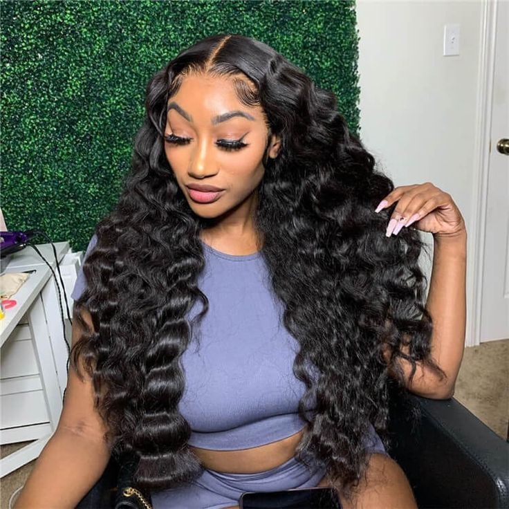 QVR Loose Deep Wave Wig 13x4 Lace Front Human Hair Wig For Women Natural Hairline With Baby Hair - Image 8