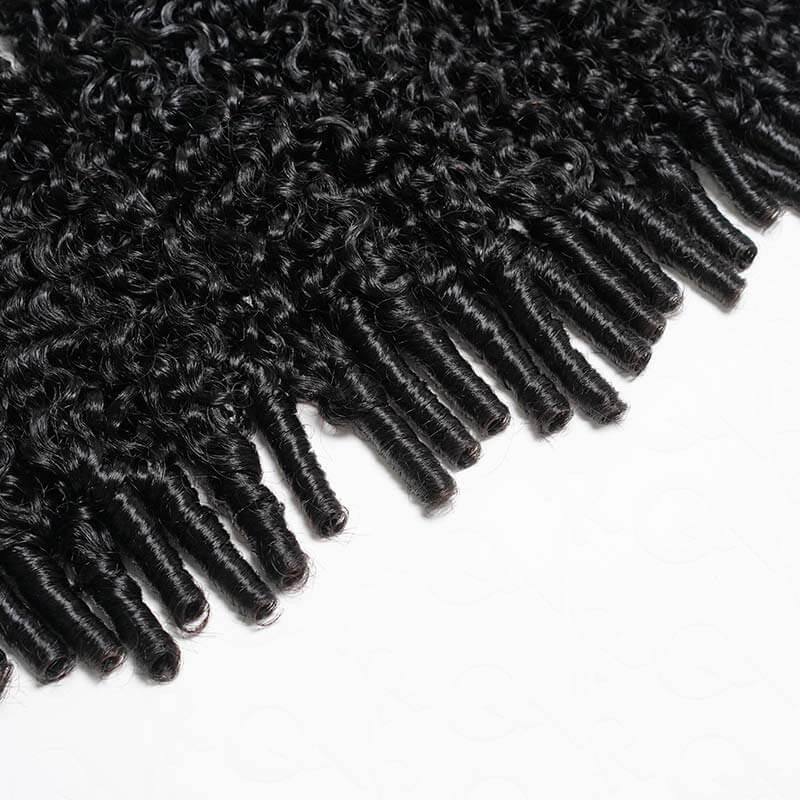 P3G5|Burmese Curly Feather Crochet Human Hair - Image 3
