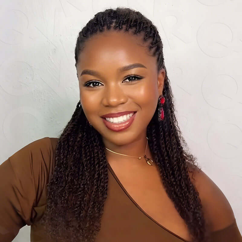 P3G5|Dark Brown Afro kinky Bulk Human Hair - Image 4