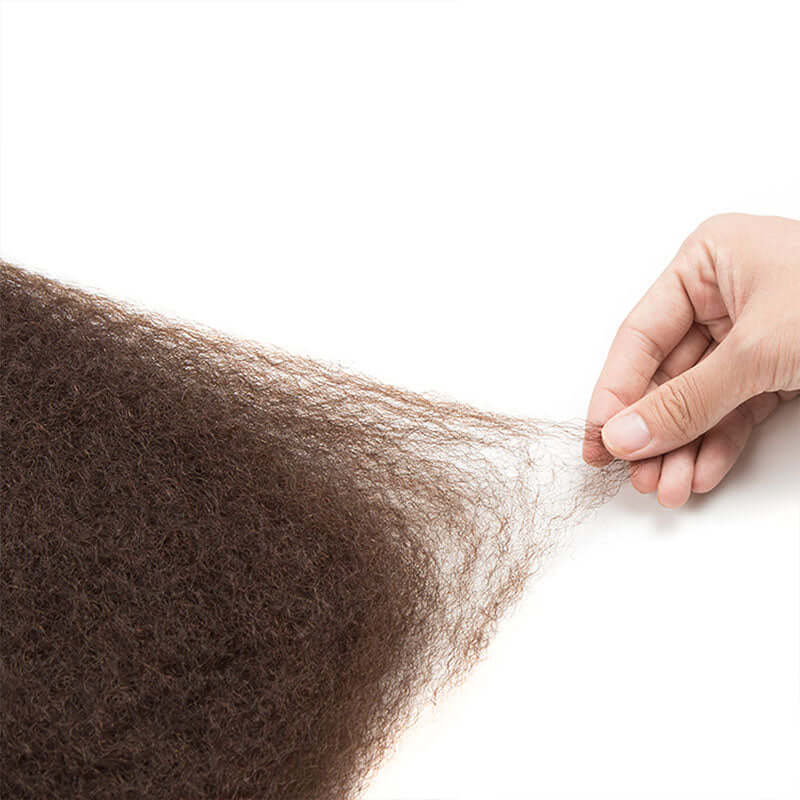 P3G5|Dark Brown Afro kinky Bulk Human Hair - Image 7