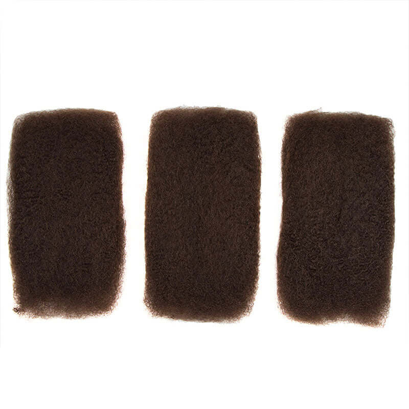 P3G5|Dark Brown Afro kinky Bulk Human Hair - Image 8