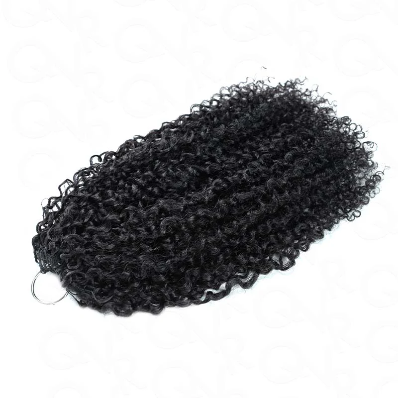 Full Head Crochet Only $99-QVR Tight Curly Feather Crochet Human Hair - Image 11