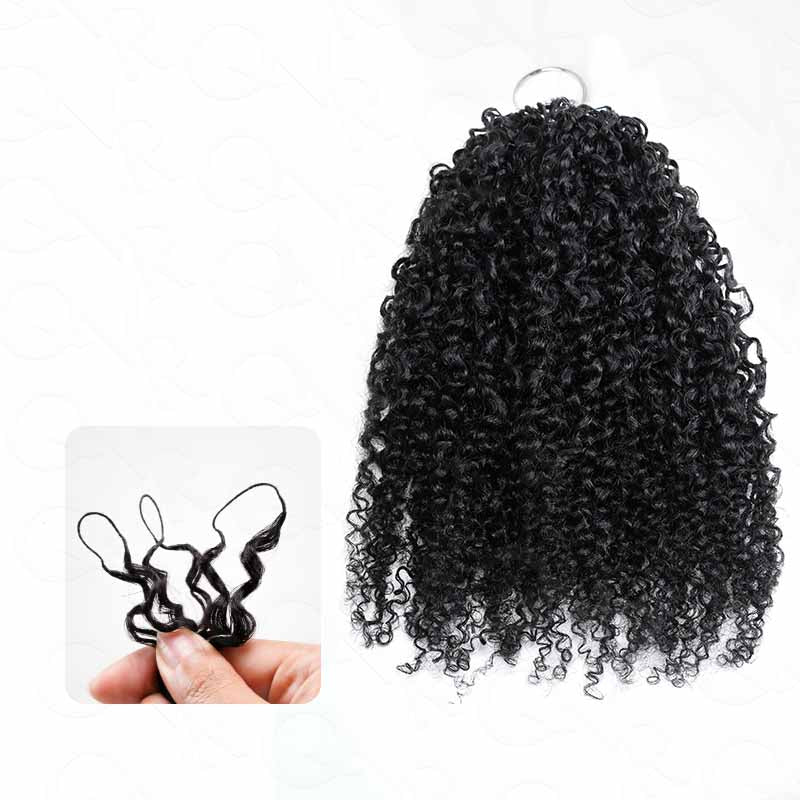 Full Head Crochet Only $99-QVR Tight Curly Feather Crochet Human Hair - Image 6