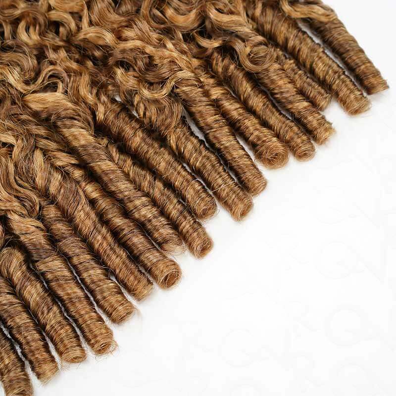 P3G5|Highlight #P4/27 Burmese Curly Feather Crochet Human Hair - Image 5