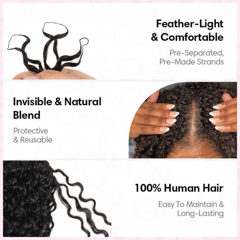 P3G5|Highlight #P4/27 Burmese Curly Feather Crochet Human Hair - Image 9