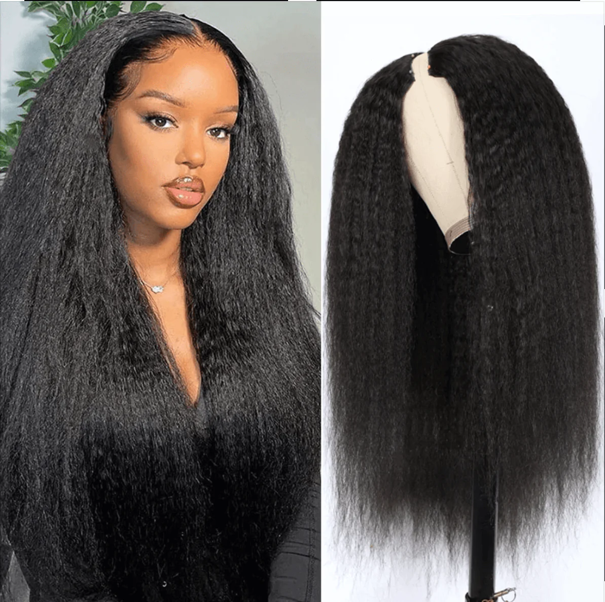QVR Kinky Curly V Part Wigs Human Hair Beginner Friendly No Leave Out - Image 18