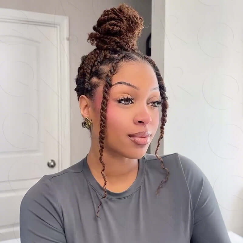 P3G5|Mix #4/30 Afro kinky Bulk Human Hair - Image 8