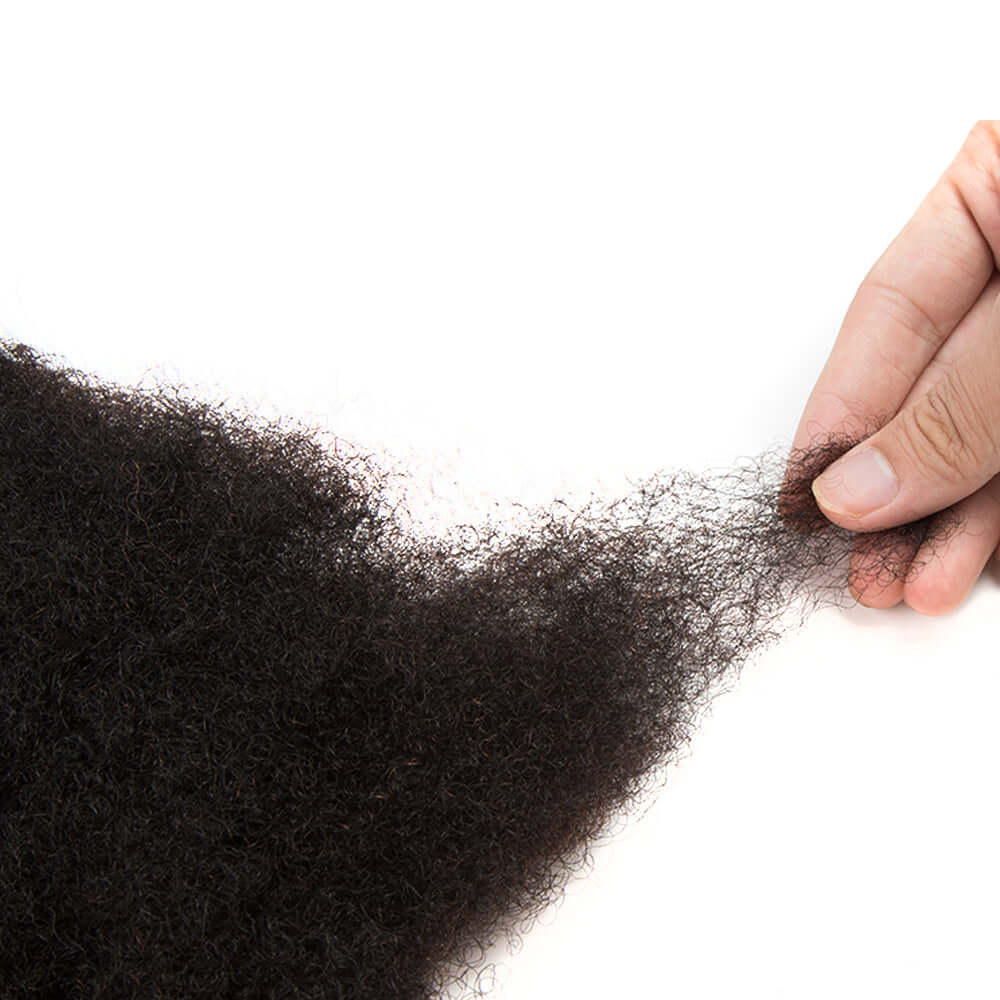 P3G5|Natural Black Afro kinky Bulk Human Hair - Image 15