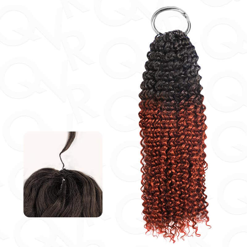 P3G5|#T1B/30 Small Kinky Curly Feather Crochet Hair - Image 13