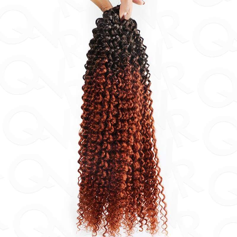 P3G5|#T1B/30 Small Kinky Curly Feather Crochet Hair - Image 14