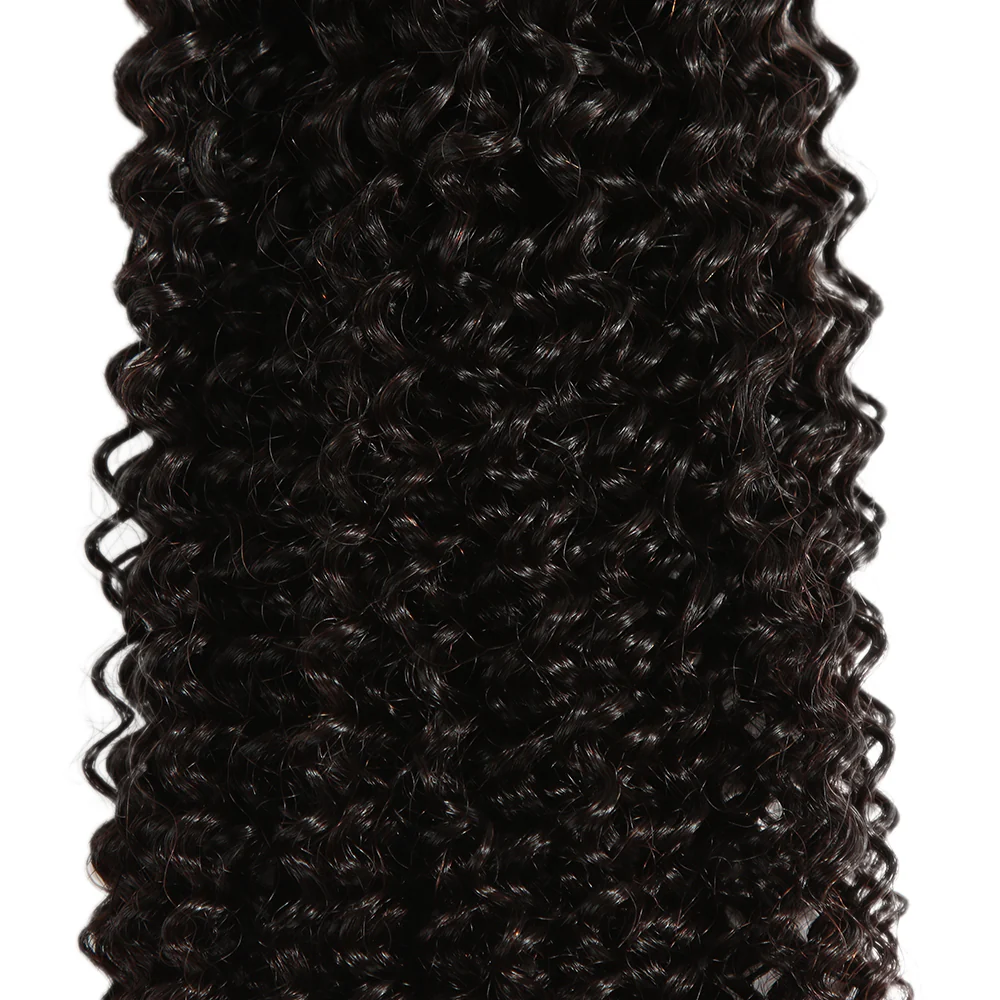 QVR Mongolian Human Hair Bundles Virgin Kinky Curly Jerry Curl Hair 3 Bundles Natural Color - Image 6