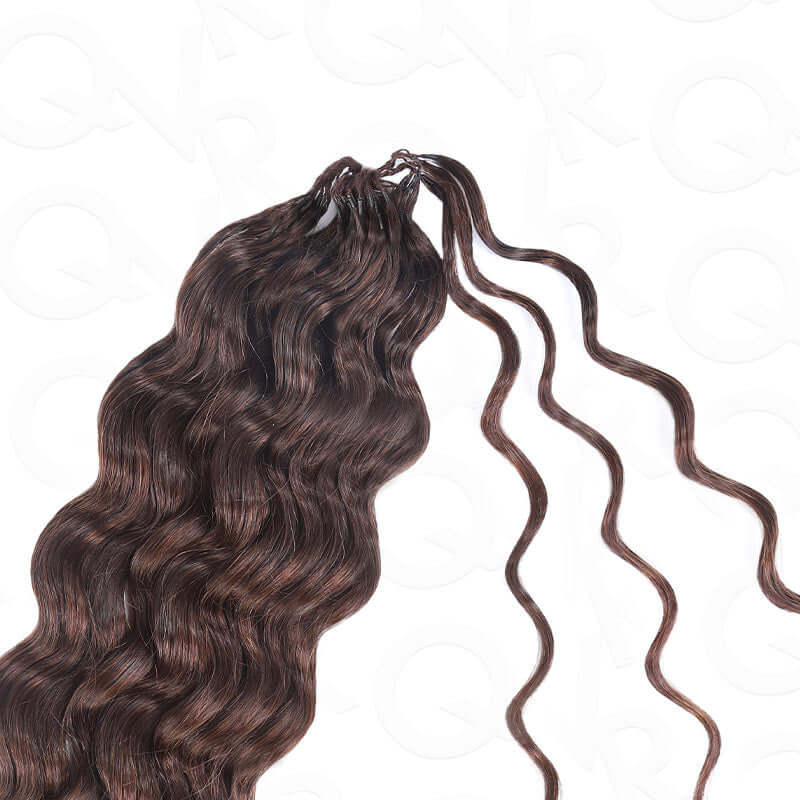 P3G5|Dark Brown Water Wave Miracle Knots Human Hair - Image 6