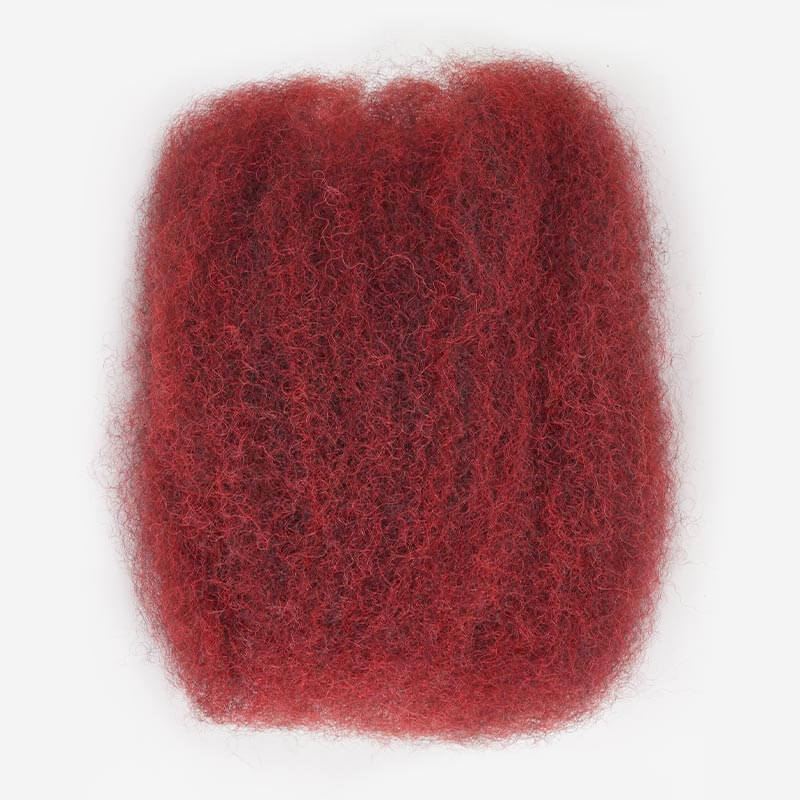 QVR Affordable Afro Kinky Bulk Human Hair 99J Burgundy Color For Braiding DreadLock - Image 17