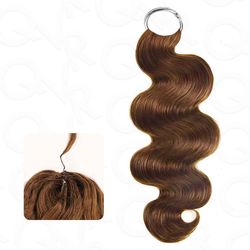 QVR Body Wave Crochet Hair Natural Black Machine Made Feather Human Hair Extension - Image 16