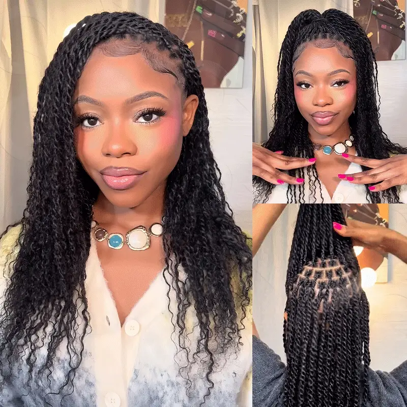 QVR Mixed Color #4/30 Afro Kinky Bulk Highlights #27/30 Human Hair - Image 12
