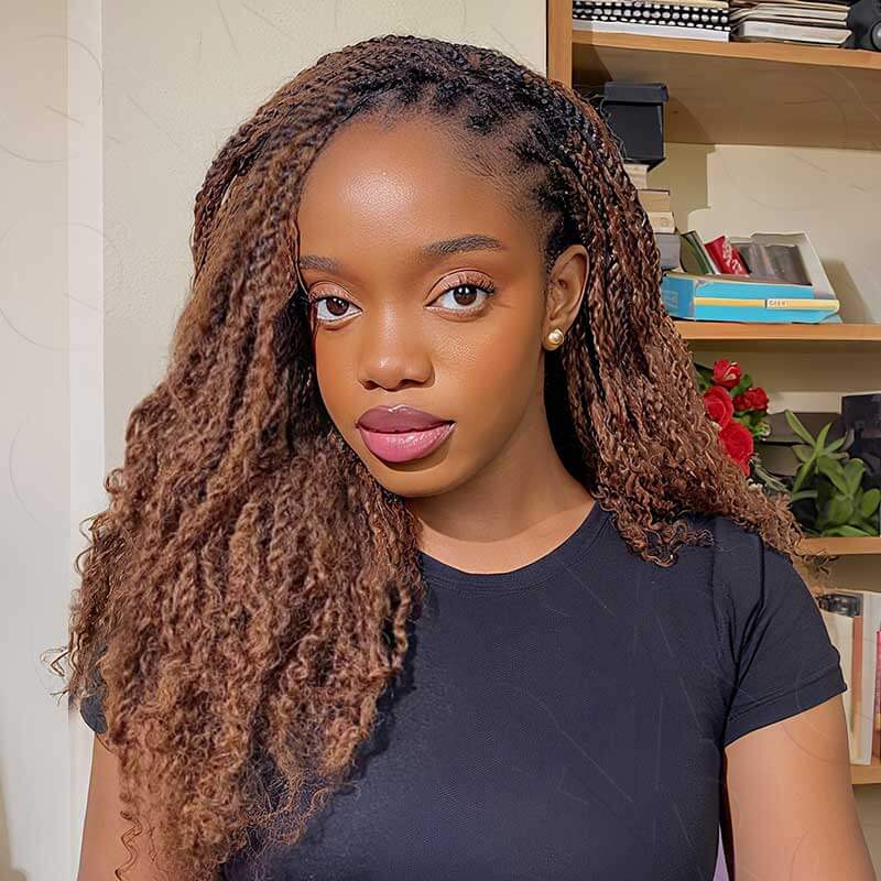 P3G5|Mix #4/30 Afro kinky Bulk Human Hair - Image 4
