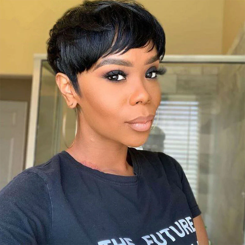 QVR Boss Pixie Cut Wigs Human Hair Short Wigs For Women - Image 5