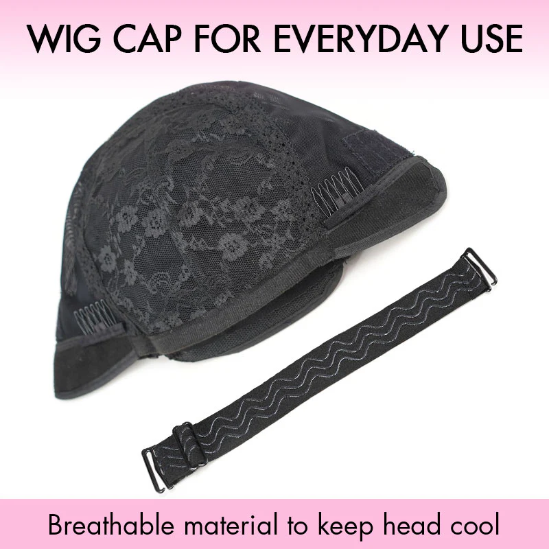 QVR Breathable Wig Cap with Ajustable Strap for Making Wigs - Image 4