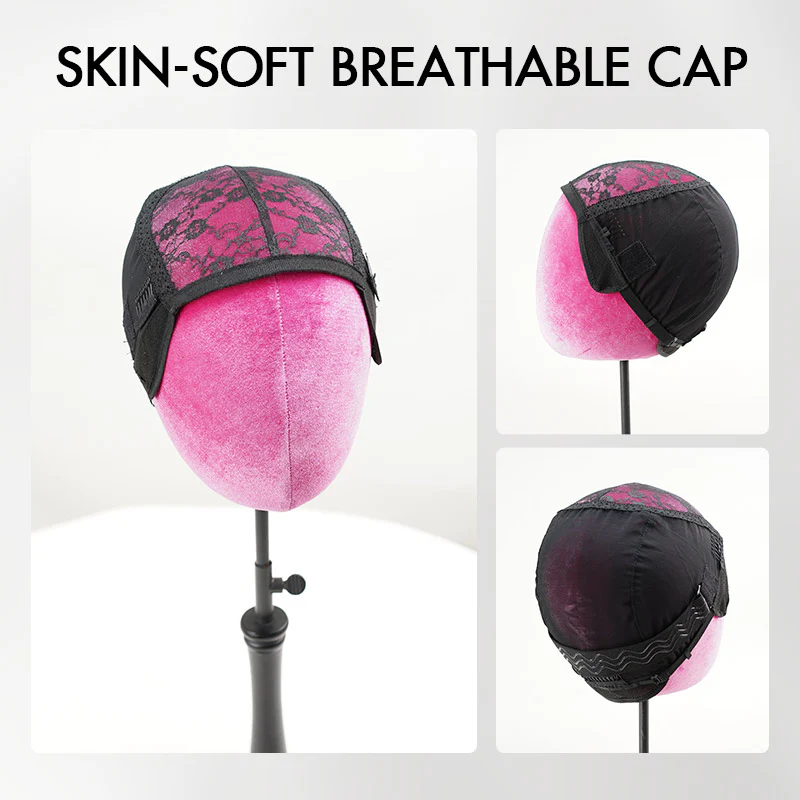 QVR Breathable Wig Cap with Ajustable Strap for Making Wigs - Image 5