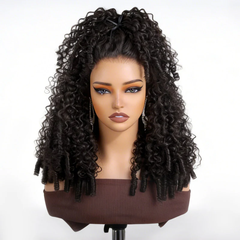 QVR Burmese Curly 5X5 Lace Closure Wig Ready To Go Design Virgin Human Hair Wigs - Image 10