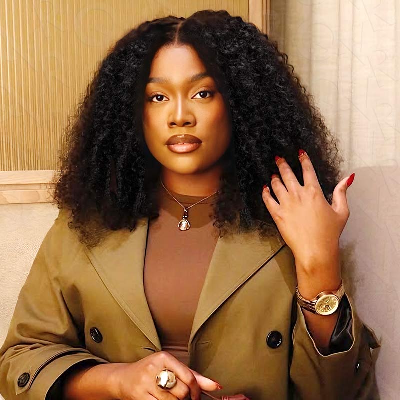 QVR Burmese Curly 5X5 Lace Closure Wig Ready To Go Design Virgin Human Hair Wigs - Image 3