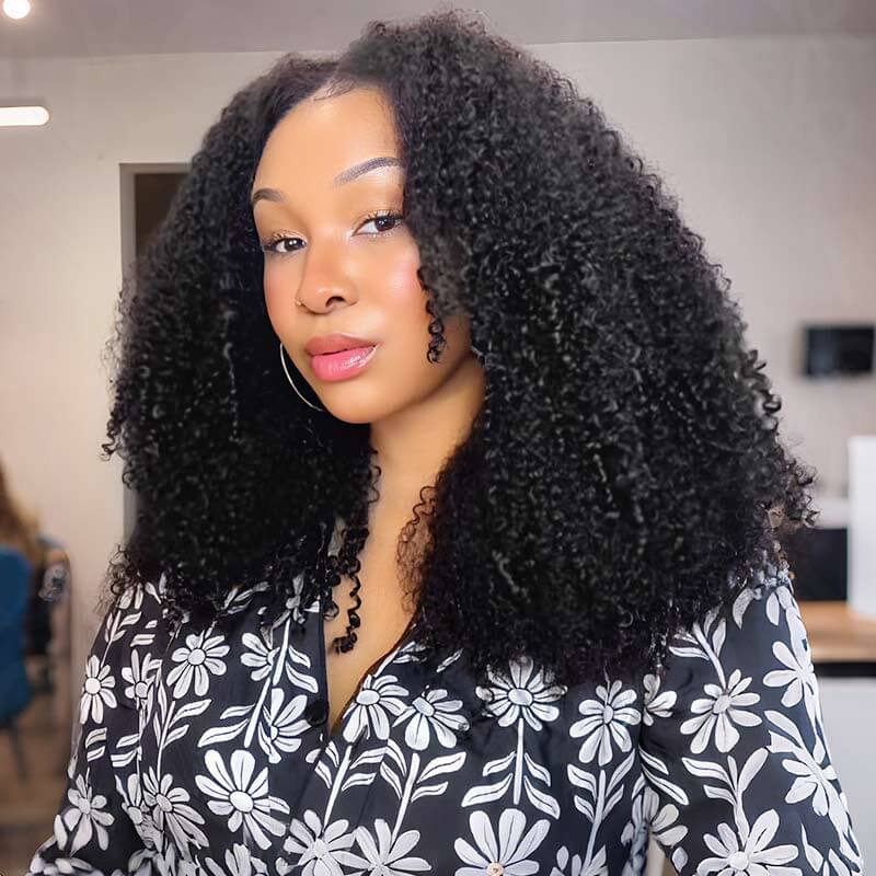 P3G5|Burmese Kinky Curly Feather Crochet Human Hair - Image 5