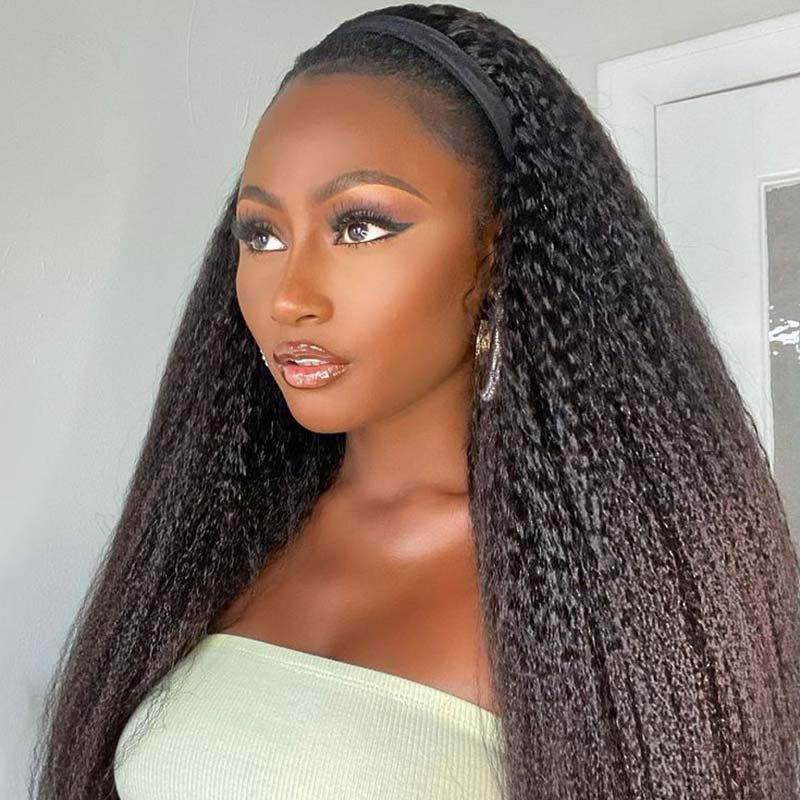 QVR Glueless 13x4/4x4/5x5 Lace Closure Wig Yaki Kinky Straight Wear and Go Human Hair Wigs - Image 3