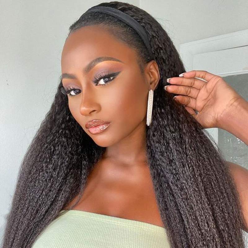 QVR Glueless 13x4/4x4/5x5 Lace Closure Wig Yaki Kinky Straight Wear and Go Human Hair Wigs - Image 4