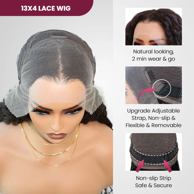 QVR Glueless 13x4 Lace Front Human Hair Wigs With Baby Hair Straight Beginner Friendly Human hair Wigs - Image 12