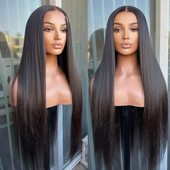 QVR Glueless 13x4 Lace Front Human Hair Wigs With Baby Hair Straight Beginner Friendly Human hair Wigs - Image 4