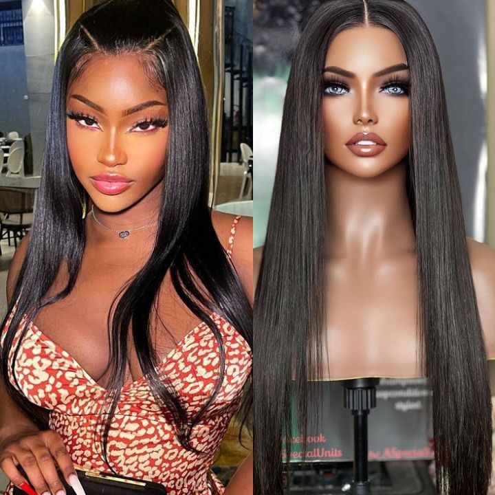 QVR Glueless 13x4 Lace Front Human Hair Wigs With Baby Hair Straight Beginner Friendly Human hair Wigs - Image 7