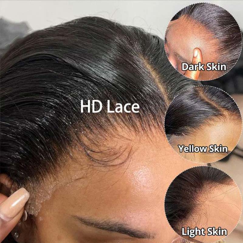 QVR Glueless 13x4 Lace Front Human Hair Wigs With Baby Hair Straight Beginner Friendly Human hair Wigs - Image 8